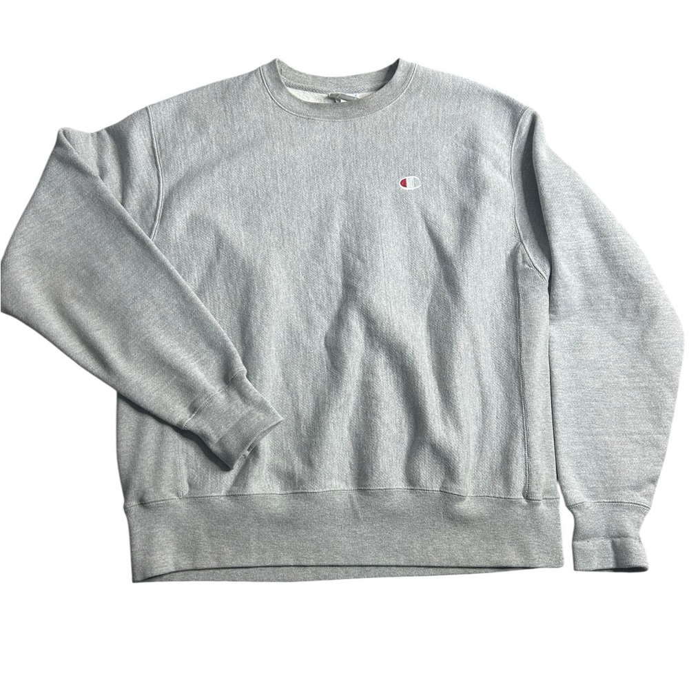 Vintage Champion Reverse Weave Crewneck Sweatshirt – Gray Men’s Size‎ Large